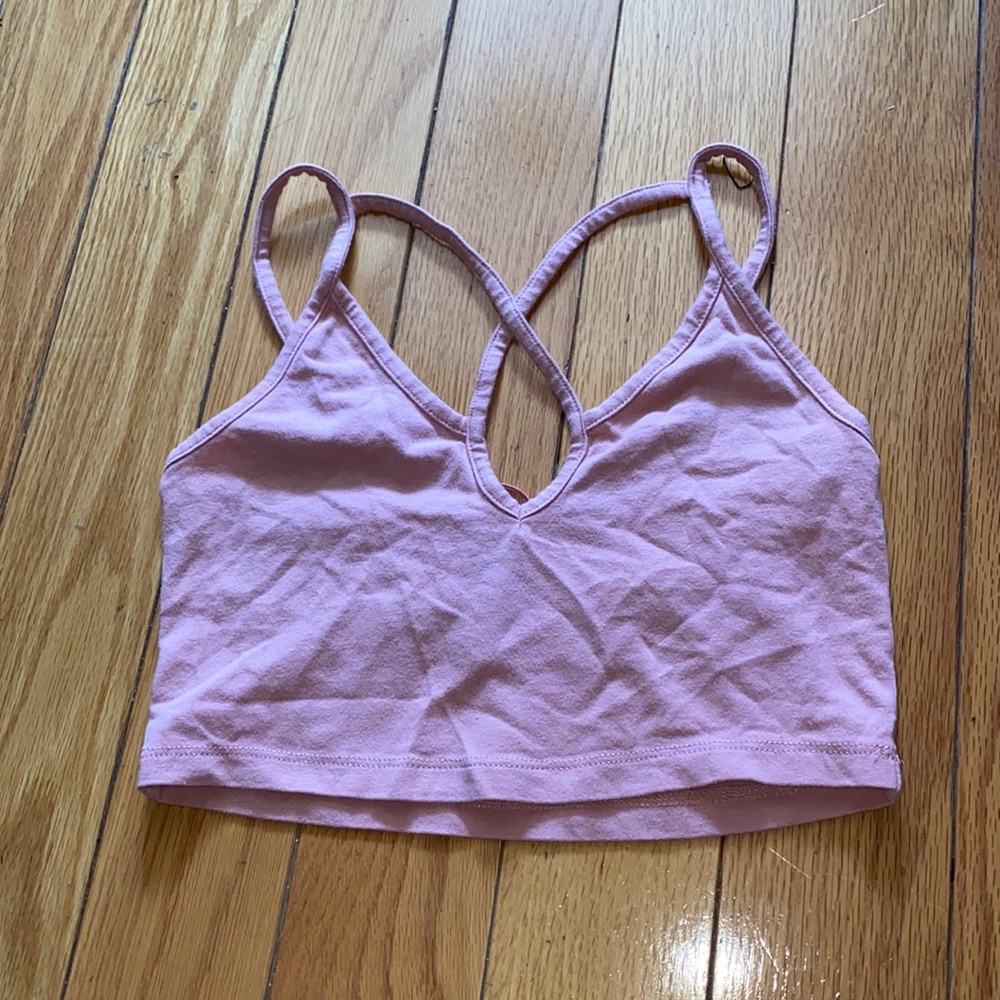 Pink crop top
